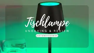 Kabellose Vielseitigkeit: Touch Control LED Tischlampe Unboxing & Review dimmbaren und wasserdichten