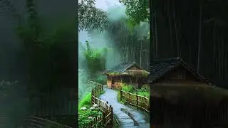Rain-Kissed Village Hidden in the Forest