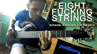 Schecter BlackJack C-8 GB 2014 guitar DEMO by Mike Stamper