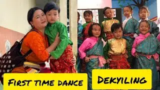 My Son First Time dance in school #tibetan homes school dekyiling