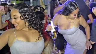 Que Mujer Más Guapa Bailando Con Los Donnys En Las Vigas, Gro.