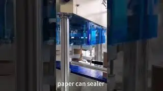 Paper Can sealer machine,Automatic Can Seaming machine,Paper canister can closer machine #factory
