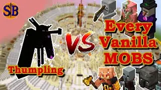 Thumpling (Enderling Invader) vs Every Vanilla Mobs  | Minecraft Mob Battle