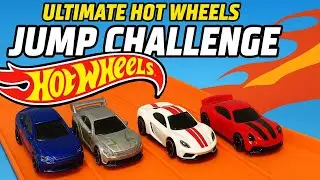 Ultimate Hot Wheels Jump Challenge! | Ford GT vs Porsche GT3 vs Tesla S Plaid vs Bentley GT3!