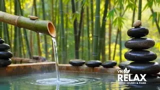 Peaceful Piano with Flowing Water Sounds 🌿 Sleep Music for Anxiety Relief & Stress Healing
