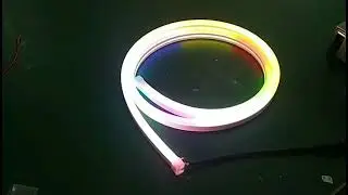 Rose Lighting dmx512 RGB silicone flex neon led tube (no light spot ,very good looking)