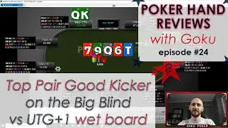 Defending the Big Blind vs UTG+1 on a wet board - fold or call?