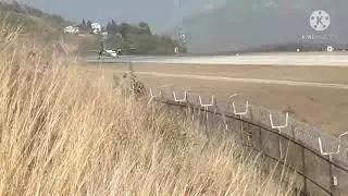 Pakyong Airport aeroplane spicejet take off scence
