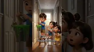 3 Kids Try to Prank Their Parents, But It Backfires 🤪 #shorts #animation #family
