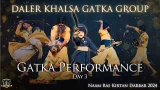 Gatka Performance | Sikh Martial Arts | Daler Khalsa | Day 3 | Naam Ras Kirtan Darbar 2024 Singapore