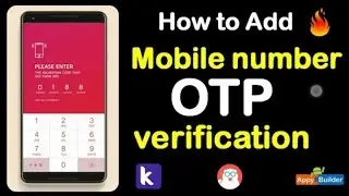 OTP verification in kodular | Otp sing in | 