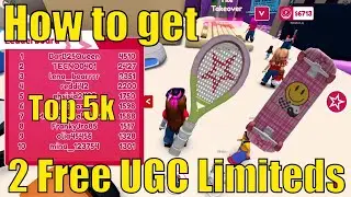 How to get 2 Free UGC Limiteds American Girl World  | Top 5k in Tile Minigame | Ends December 21st