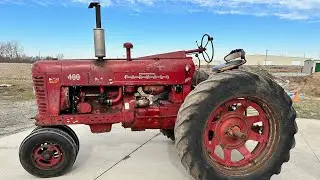 Auction LOT 300 - Original FARMALL 400 Tractor running - bid link in description
