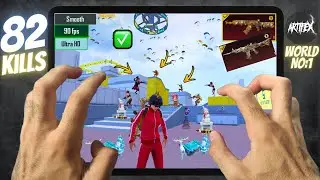 WOW🔥PLAYING WITH MAX LEVEL 8 SILVER GURU M416 😈/Pubg Mobile 90 FPS Gameplay iPad PRO 11,M1,M2