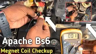 करंट नहीं आने पर Coil चेक कैसे करें _ How To Check The Magnet Coil Of Apache Bs6 Bike _ #qasimauto
