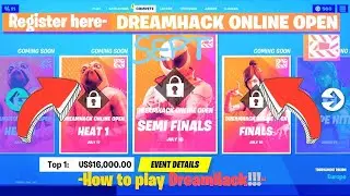 How to Register for DreamHack Cup September In Fortnite!!! NEW Tournament