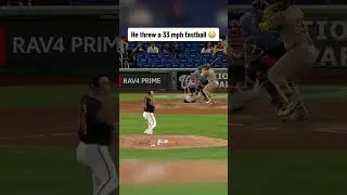 A 33 MPH fastball 😳 #shorts