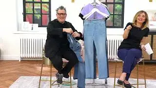 Isaac Mizrahi Live! True Denim Mini Bootcut Jeans w/ Released Hem on QVC