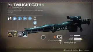 Bungie's Masterwork Twilight Oath sniper rifle | Destiny 2