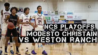 Bj Davis & Prince Oseya Help Lead Modesto Christian To The Next Round | Full Game Highlights