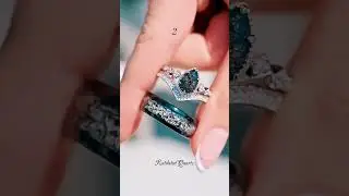 Matching rings, matching souls 🖤 Send this to your person 🥹✨#couplesrings #gothic #engagementring