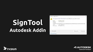 How to sign your Autodesk AddIn for development