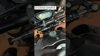 Steering damper for all bikes🤩|#shorts #kawasaki #bike #modified #trending