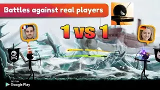 Stickman Archer online Android Gameplay || 1 Vs 1 Real Time Battles