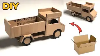 🚛 Amazing Cardboard Truck Craft | Easy DIY for Kids @craftchinmay