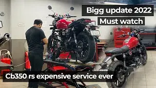 HONDA CB350 RS | FIRST PAID SERVICE | HIGH COST LABOUR CHARGE | SERVICE COST | FULL DETAIL