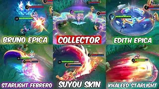 6 NUEVAS SKINS: ZHUXIN COLLECTOR, SUYOU, EDITH, BRUNO EPIC, KHALEED Y HILDA STARLIGHT FEBRERO