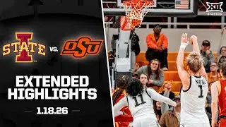 #19 Iowa State vs. Oklahoma State Extended Highlights | 2025-26 Big 12 Women's Basketball
