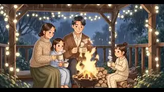 A Cozy Rainy Day at Home | Ghibli-Inspired Family Animation