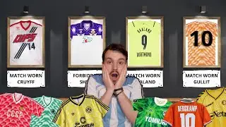 MATCH WORN CRUYFF, GULLIT, KOEMAN, HAALAND and much more at AMAZING FOOTBALL SHIRT MUSEUM
