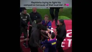Raphinha fighting Vinicus 💔 #football #shorts
