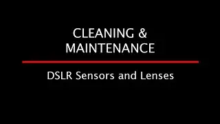 How to Clean Camera Sensors and Lenses