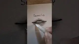 Drawing lips in different ways ✨️ #drawing #tutorial #art #howtodraw #shorts