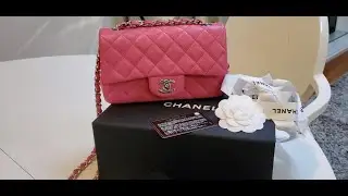 Revealing - Chanel Mini BUBBLEGUM PINK Classic flap 2021