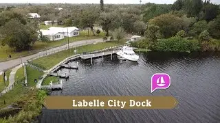 Labelle City Dock Okeechobee Route Aerial on the Great Loop