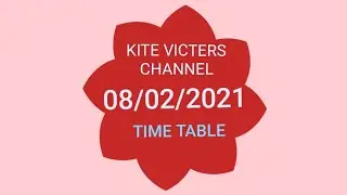 VICTERS CHANNEL FIRST BELL TIME TABLE
