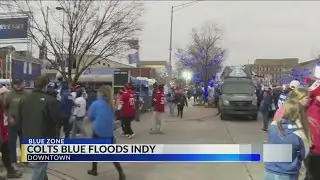 Colts fans celebrate prime time game