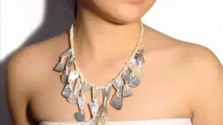 Shell Necklace - Natural Sea Shells Jewelry, Accessory, Wood Crafts, Coco Products