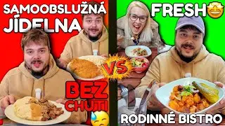 JÍDELNA KTERÁ MÁ POŘÁD PLNO ALE MY SI NEPOCHUTNALI VŮBEC🥲VS. RODINNÉ BISTRO SE SUPER FRESH JÍDLEM🤩