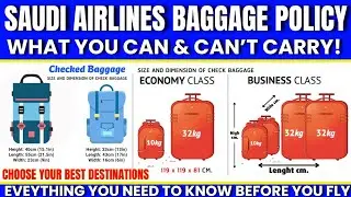 Saudi Airlines Baggage Policy 💼 | What You Can & Can&rsquo;t Carry! 🚫✔️
