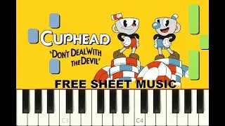 DON'T DEAL WITH THE DEVIL from CUPHEAD, 2017, Piano Tutorial with Free Sheet Muisic (pdf)