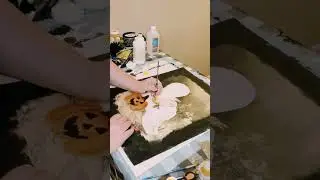 DIY thrift store ghost painting