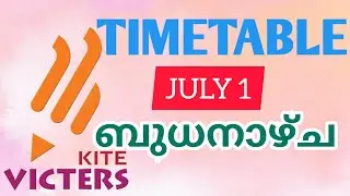 JULY 1 TIMETABLE KITE VICTORS CHANNEL ONLINE CLASS