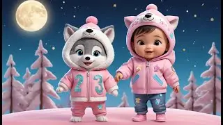 Baby Wolf&rsquo;s New Year Moon Song Adventure | Nursery Rhymes