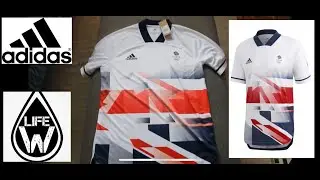 Adidas Team GB Tokyo 2020 Tech Collared Football Shirt Olympics Japan
