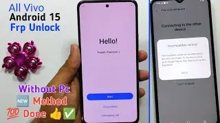 All Vivo Android 15 Frp Unlock Without Pc | Easy Share ✖️ || Activity Launcher ❌ 🆕 Method 💯 Done 👍✅